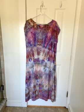Anna Joyce Hand-Dyed Caftan Dress | Size Small